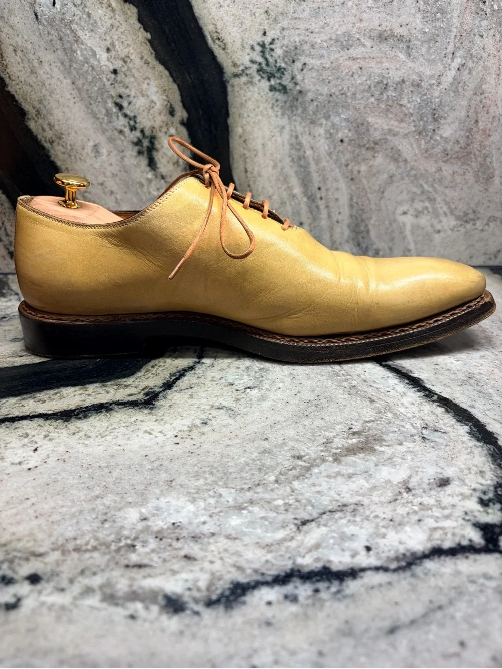 Stefano Branchini Wholecut Leather Oxford Shoes UK 9 US 10 Made Italy
